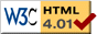 Valid-HTML401 conformance icon